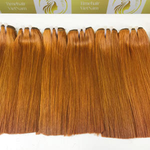 BoneStraight cheveux humains bruts couleur sombre clair faisceau de trame Super Double 8 ''haute qualité cuticule aligné vietnamien - Product Image 5