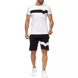 Ensemble short et t-shirt homme été tendance personnalisé, 100% coton polyester, logo personnalisé - Product Image 1