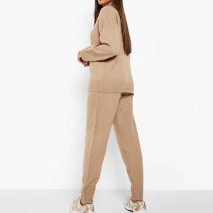 Chándal de algodón informal de alta calidad personalizado para mujer al por mayor, chándal ecológico de Invierno para mujer - Product Image 3