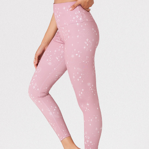 Pantalons de yoga à taille haute pour le sport et la remise en forme 2025, leggings de yoga brillants pour la course à pied, pantalons de yoga de haute qualité pour femmes - Product Image 1