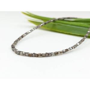 Collar de Diamantes de Alta Calidad con Cuentas en Forma de Diamante de Champán, Cuentas Facetadas en Forma de Cubo, Regalo de Navidad, Elegante Collar de Diamantes - Product Image 1