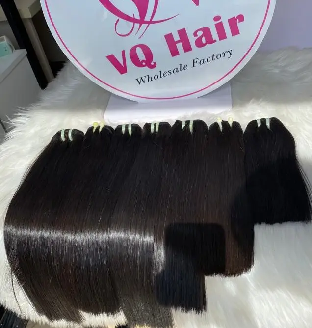Wholesale From VQHAIR Hair Bundle Weft Bone Straight Natural Silky Smoothy Vietnamese Raw Hair Extension