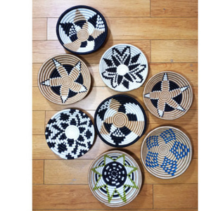 Panier en plaques murales africaines, conception d'intérieur suspendue, artisanat d'architecte, vente en gros, - Product Image 1