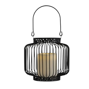 Moda hecha a mano Metal hierro ecológico moderno vela linterna último estilo colgante balcón Decoración Para Navidad - Product Image 6