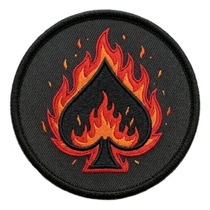 Parche de serpiente aleta bordado personalizado de hierro, insignia táctica negra con logotipo de depredador del desierto, aplique al por mayor - Product Image 4