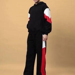 ชุดวอร์มผ้าฟลีซโพลีเอสเตอร์/คอตตอนแบบมีฮู้ด ระบายอากาศได้ดี เหมาะสำหรับฤดูหนาว สไตล์ลำลอง สตรีทแวร์  สามารถสั่งทำได้ - Product Image 2