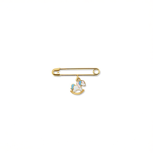 Broche Elegante de Oro 9K con Unicornio Esmaltado para Mujeres y Niñas, Hecho en España, Disponible en 10K-18K - Product Image 3