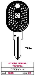 Llave para Auto Asc Gt10p (g.Vak 0) Citro-N, Giobert, Trw Sipea - Product Image 1