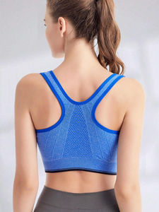 Soutien-gorge de sport à la palangre pour femmes Rembourré Soutien moyen Soutien-gorge de sport sans couture Gym Running Workout Respirant Fast Dry Running Sport Bra - Product Image 2