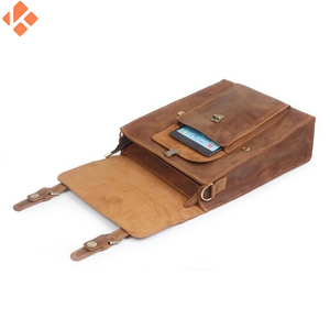 Nouveau design Sac d'affaires en cuir pour hommes Sac à dos en cuir de vachette véritable de haute qualité pour hommes - Product Image 5