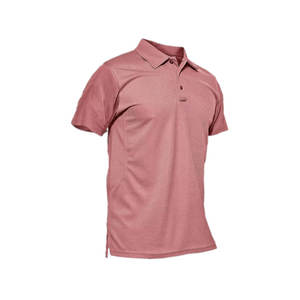 Polo de negocios de comercio exterior de color sólido de talla grande de manga corta bordada - Product Image 3
