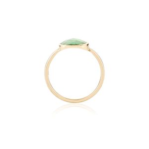 Anillo de mujer de turmalina de corte desigual Natural de oro amarillo sólido de 18 quilates al por mayor último diseño piedra única fiesta de boda diaria - Product Image 6