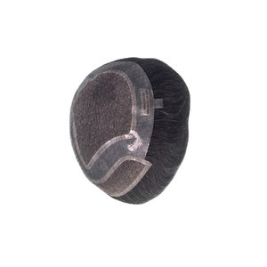 Peluca de Cabello Humano Virgen Remy Indio, Tupé con Ondas Naturales, Trama Única para Prótesis Capilares de Encaje - Product Image 2