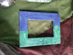 Cadre photo élégant en forme de marbre, design bicolore pour présenter les souvenirs de Noël, directement de l'usine - Product Image 3