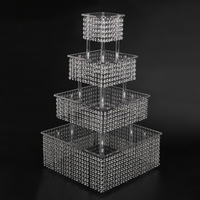 Support de gâteau d'anniversaire moderne en métal, présentoir tour chandelier pour macarons et pâtisseries
