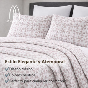 Juego de Edredón King Size de Lujo Moderno y Ligero, 100% Poliéster, Color Sólido, para Todas las Temporadas, para un Confort Inigualable - Product Image 2