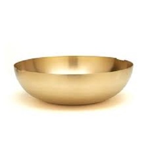Meilleure vente bol en acier inoxydable autre hôtel buffet décor fruits bol fantaisie servir saladier grand rond de luxe - Product Image 1