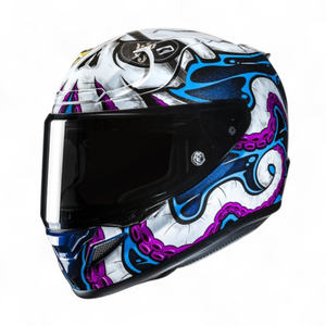 Casco Integrale Moto HJC RPHA 12 Modern Classic Certificato DOT con Doppia Visiera Design Predator - Product Image 1
