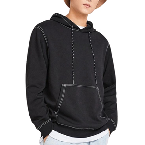 เสื้อฮู้ดดี้ผู้ชายลายโลโก้แบบกำหนดเองสำหรับฤดูใบไม้ร่วง ผ้าฟลีซพรีเมียมอุ่นสบาย 100% ผ้าฝ้ายเนื้อนุ่ม ใส่สบาย สไตล์สตรีทแวร์ แขนยาว อบอุ่น - Product Image 1