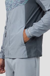 ชุดวอร์มกีฬาผู้ชายแบบมีฮู้ด เสื้อแจ็คเก็ตกันลมน้ำหนักเบา เสื้อยืดและกางเกงขาสั้น แห้งเร็ว ผ้าฝ้ายฟลีซ 100% ชุดออกกำลังกาย - Product Image 6