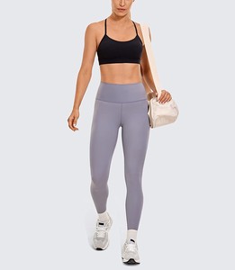 Soutien-gorge de sport dos nu rembourré pour yoga et fitness, col en U, long, à maintien élevé, amovible, séchage rapide - Product Image 1