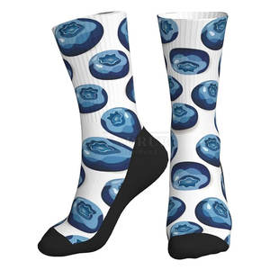 Calcetines estampados cómodos con punto transpirable y diseños llamativos Calcetines estampados de moda con gráficos vibrantes - Product Image 1