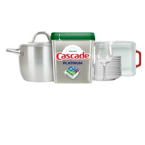Cápsulas para lavavajillas Cascade Platinum, detergente para lavavajillas Action Pacs, pestañas para lavavajillas, fresco, 62 unidades - Product Image 1