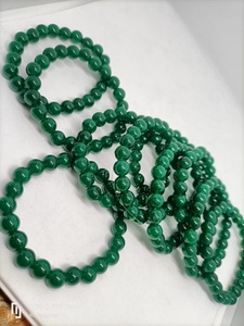 Pulsera de Jade Verde, Cuentas de Piedras Preciosas Naturales de Primera Calidad, Joyería de Cristal Elástica, Símbolo de Suerte, Prosperidad y Armonía - Product Image 6