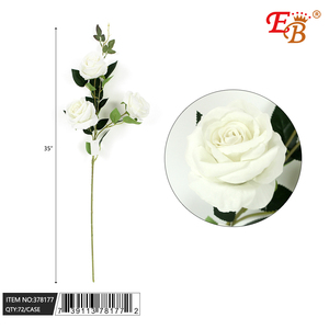 35 \ "bianco lungo vapore rosa artificiale decorazione di fiori da sposa 72 pz/CS per il giorno del ringraziamento di San Valentino funzione falsa realistica - Product Image 1