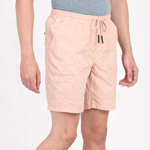 Precio de fábrica Calidad Premium Secado rápido Cómodo 100% Algodón Pantalones cortos de gimnasio para hombres Cintura media elástica Patrón sólido High Street - Product Image 3