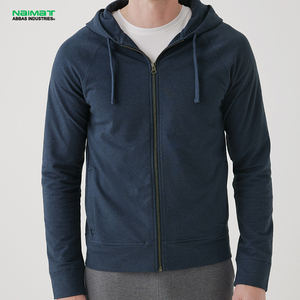 Sweat à capuche zippé en éponge française pour hommes sweats à capuche en coton bio sweat à capuche zippé sweat-shirt personnalisé avec capuche - Product Image 3