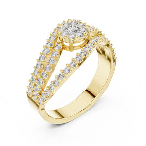 แหวนทองคำ 14K สีเหลือง ประดับเพชรทรงกลม 0.77 กะรัต เพาะเลี้ยงในห้องปฏิบัติการ รับรองโดย IGI แหวนหรูสำหรับผู้หญิง |   ชุดทำงาน |   เพชรที่เพิ่งเพาะเลี้ยง - Product Image 5