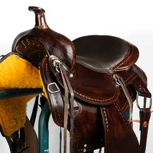 Sillín occidental de carreras de cuero duradero de alta calidad, sillines de salto de diseño profesional para montar a caballo, compre ecuestres de confianza - Product Image 6