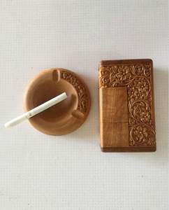 Étui à cigarettes en bois personnalisé, fait à la main, organisateur de rangement pour cigarettes en bois - Product Image 3