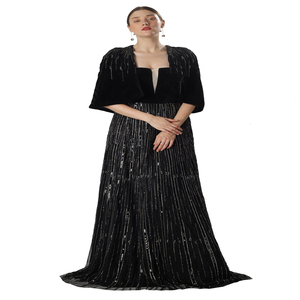 ชุดราตรีประดับลูกปัดระยิบระยับสำหรับผู้หญิงสุดหรู |   ชุดราตรีแบบผูกคอ ไร้แขน ยาวถึงพื้น สำหรับงานแต่งงาน งานกาล่า และผู้ซื้อส่งออก - Product Image 3