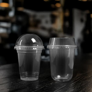 Quang Quan 95mm desechables ecológicos PP vasos de plástico 16oz/24oz pared simple para jugo café té bebidas - Product Image 6