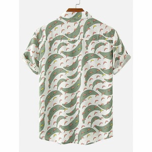 Vibrant Cotton Men's Beach <b>Shirt</b> with Stand Collar Flannel Fabric for Resort Travel Fashion OEM Distributor with MOQ Pakistan - Product Image 5