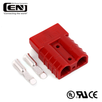 Conector de Batería Rápido de Alta Corriente SE50A, Contacto de Cobre de 50A, 6/8/10 AWG, Gris, 2 Pines, Terminales de Enchufe para Montacargas