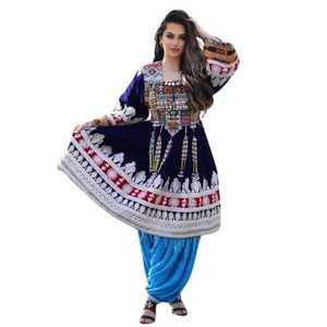 2025 nuevo diseño de moda para mujer Kuchi afgano vestidos de mujer de calidad Premium manga larga vestido afgano tradicional de longitud completa - Product Image 1