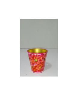 Portavelas Votivo de Metal Marroquí Vintage, Linterna de Filigrana Roja y Dorada, Portavelas de Hierro para Centro de Mesa de Boda y Decoración del Hogar - Product Image 1