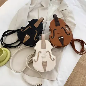 Cute And Funny Backpack Bag For Women 2024 New Trendy Fashion Portable Shoulder Bag Internet Celebrity Crossbody Violin Bag