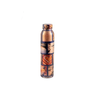 <b>Copper</b> Water Bottle With High On Demanding Latest Bottle Enamel Printed Ayurvedic Pure <b>Copper</b> Vessel Yoga Water Bottle - Product Image 2