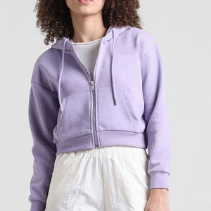 Sudadera Corta Personalizada para Mujer, Sudadera Informal de Tela Suave Lavada, Sudadera Corta con Estampado para Mujer - Product Image 6