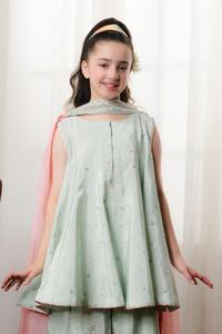 Lehenga Choli long brodé en acrylique pour filles pakistanaises, tenue de fête formelle, séchage rapide pour les mariages, les anniversaires, les célébrations de l'Aïd - Product Image 2