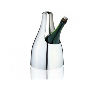 Haute vente moderne métal refroidisseur de vin baignoire en acier inoxydable poli élégant fini parfait pour et boisson de table - Product Image 4