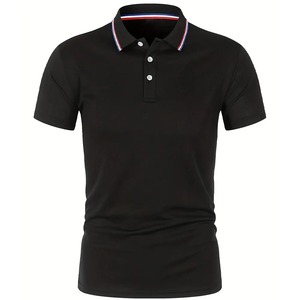 Polo cómodo transpirable informal de verano para hombre, camiseta de manga corta de alta calidad de Color sólido para hombre - Product Image 1