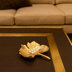 Cuenco de hoja de frutas secas de aluminio dorado único hecho a mano hermoso patrón ovalado decoración de oficina en casa y regalo de cumpleaños - Product Image 5