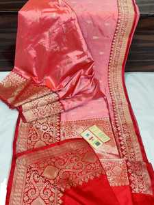 Sarees de seda brocados hechos a medida en una gran variedad de colores y patrones hechos a medida, ideales para reventa - Product Image 6