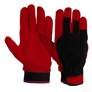 Guantes de montaje de cuero de grano de vaca gruesos suaves y cómodos de alta calidad para protección de manos, trabajo pesado - Product Image 2