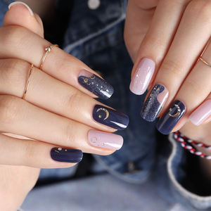 ShineB Gel <b>Nail</b> Strips Purple & <b>Star</b> Design Best Selling <b>Nail</b> Wraps and Easy Glam <b>Nail</b> Stickers Salon High Quality Made in Korea - Product Image 3